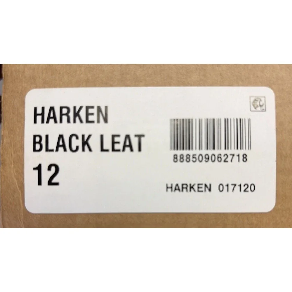 Steve Madden Harken Chukka Ankle Boots Black Leat Smooth Leather Size 12 NIB